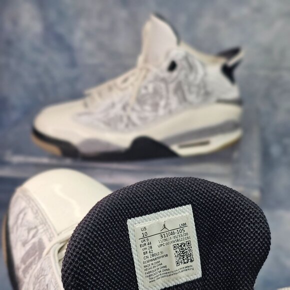Nike Air Jordan Dub Zero White Cool Grey Basketball Shoes 311046-105 Men's 9.5 - Picture 5 of 7